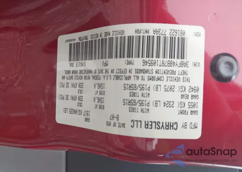 2008 Chrysler Pt Cruiser Lx from USA, damaged, VIN 3A8FY48B78T109546